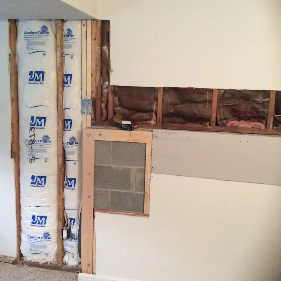 Wall insulation replacement during Structural Drying in San Luis